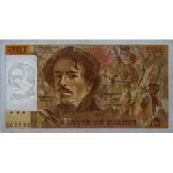 F 69-09 - 1985 - 100 francs - Delacroix modifié - Série J.96 - Etat : TTB