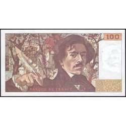 F 69-09 - 1985 - 100 francs - Delacroix modifié - Série U.96 - Etat : SUP+