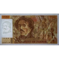 F 69-09 - 1985 - 100 francs - Delacroix modifié - Série B.97 - Etat : SUP