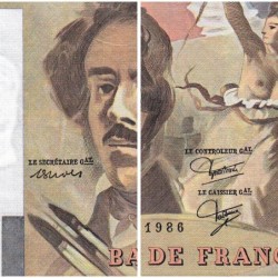 F 69-10 - 1986 - 100 francs - Delacroix modifié - Série C.104 - Etat : TTB