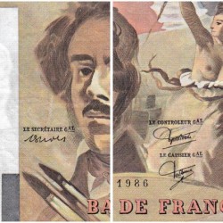 F 69-10 - 1986 - 100 francs - Delacroix modifié - Série G.104 - Etat : TTB-