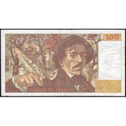F 69-10 - 1986 - 100 francs - Delacroix modifié - Série K.106 - Etat : TB-