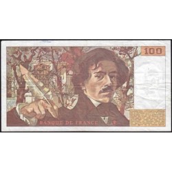 F 69-10 - 1986 - 100 francs - Delacroix modifié - Série Z.106 - Etat : TB