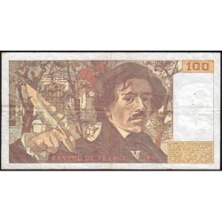 F 69-10 - 1986 - 100 francs - Delacroix modifié - Série S.107 - Etat : TB