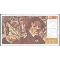 F 69-10 - 1986 - 100 francs - Delacroix modifié - Série E.109 - Etat : TB+