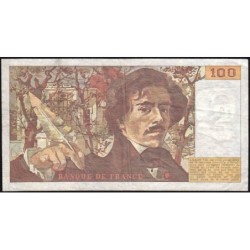 F 69-10 - 1986 - 100 francs - Delacroix modifié - Série N.113 - Etat : TB