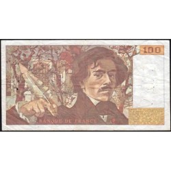 F 69-10 - 1986 - 100 francs - Delacroix modifié - Série T.113 - Etat : TB-