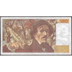 F 69-11 - 1987 - 100 francs - Delacroix modifié - Série W.118 (remplacement) - Etat : TB