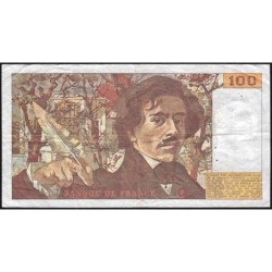 F 69-11 - 1987 - 100 francs - Delacroix modifié - Série C.119 - Etat : TB+