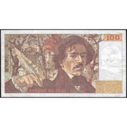 F 69-11 - 1987 - 100 francs - Delacroix modifié - Série H.119 - Etat : TB+