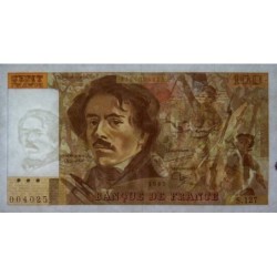 F 69-11 - 1987 - 100 francs - Delacroix modifié - Série S.127 - Etat : TTB-