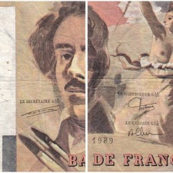 F 69-13a - 1989 - 100 francs - Delacroix modifié - Série S.131 - Etat : TB-