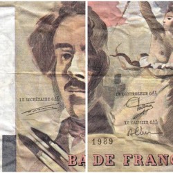 F 69-13c - 1989 - 100 francs - Delacroix modifié - Série E.144 - Etat : TB-