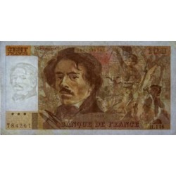 F 69-13c - 1989 - 100 francs - Delacroix modifié - Série H.146 - Etat : TTB
