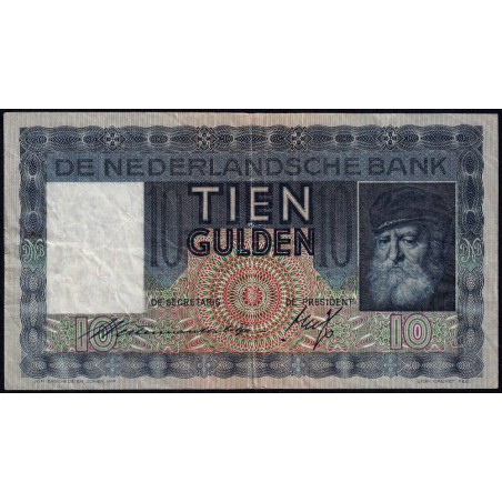 Hollande - Pick 49_1 - 10 gulden - Série GQ - 03/06/1935 - Etat : TTB