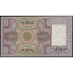 Hollande - Pick 49_1 - 10 gulden - Série GQ - 03/06/1935 - Etat : TTB