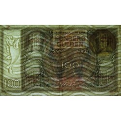 Hollande - Pick 51c - 100 gulden - Série GJ - 19/05/1942 - Etat : TTB
