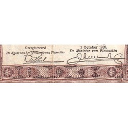 Hollande - Pick 61_2 - 1 gulden - Série DV - 01/10/1938 - Etat : TTB+