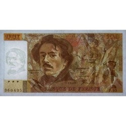 F 69-09 - 1985 - 100 francs - Delacroix modifié - Série P.95 - Etat : TTB