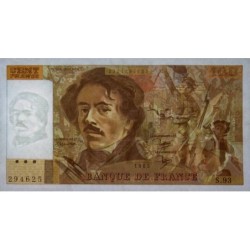 F 69-09 - 1985 - 100 francs - Delacroix modifié - Série P.95 - Etat : TTB
