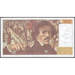 F 69-09 - 1985 - 100 francs - Delacroix modifié - Série P.95 - Etat : TTB-