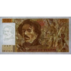 F 69-09 - 1985 - 100 francs - Delacroix modifié - Série P.95 - Etat : TTB-