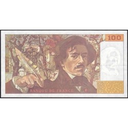 F 69bis-01a - 1990 - 100 francs - Delacroix modifié - Série P.135 - Etat : TTB+