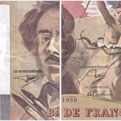 F 69bis-02a - 1990 - 100 francs - Delacroix modifié - Série C.151 - Etat : TTB