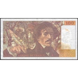 F 69bis-02b - 1990 - 100 francs - Delacroix modifié - Série F.160 - Etat : TB+
