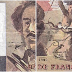 F 69bis-02b - 1990 - 100 francs - Delacroix modifié - Série G.164 - Etat : TB+