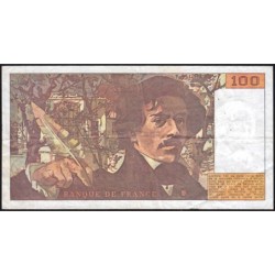 F 69bis-02b - 1990 - 100 francs - Delacroix modifié - Série P.164 - Etat : TB