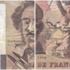 F 69bis-02b - 1990 - 100 francs - Delacroix modifié - Série A.166 - Etat : TB-