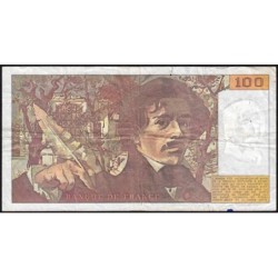 F 69bis-02b - 1990 - 100 francs - Delacroix modifié - Série E.168 - Etat : TB