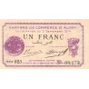 Algérie - Alger 137-1 - 1 franc - Série 625 - 03/09/1914 - Etat : SUP