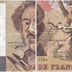 F 69bis-02c - 1990 - 100 francs - Delacroix modifié - Série C.173 - Etat : TB