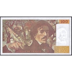 F 69bis-02c - 1990 - 100 francs - Delacroix modifié - Série B.174 - Etat : pr.NEUF