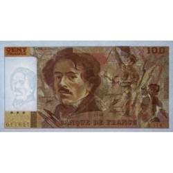 F 69bis-02c - 1990 - 100 francs - Delacroix modifié - Série B.174 - Etat : pr.NEUF