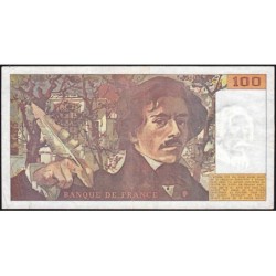 F 69bis-02e1 - 1990 - 100 francs - Delacroix modifié - Série O.188 - Etat : TB+