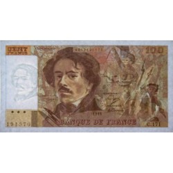 F 69bis-03a2 - 1990 - 100 francs - Delacroix modifié - Série C.171 - Etat : TTB