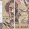 F 69bis-03b2 - 1991 - 100 francs - Delacroix modifié - Série D.187 - Etat : TB