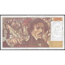 F 69bis-03b2 - 1991 - 100 francs - Delacroix modifié - Série Z.187 - Etat : TB+