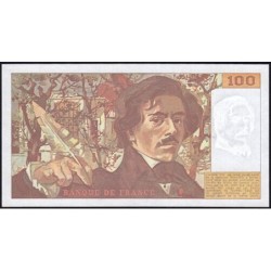 F 69bis-04a - 1991 - 100 francs - Delacroix modifié - Série H.194 - Etat : SUP+