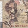 F 69bis-04a - 1991 - 100 francs - Delacroix modifié - Série A.198 - Etat : B+