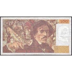 F 69bis-04a - 1991 - 100 francs - Delacroix modifié - Série D.198 - Etat : TB