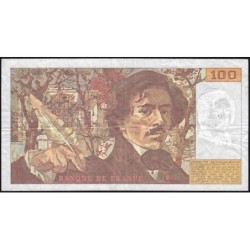 F 69bis-04a - 1991 - 100 francs - Delacroix modifié - Série P.198 - Etat : TB