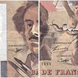 F 69bis-05 - 1993 - 100 francs - Delacroix modifié - Série C.207 - Etat : TB-