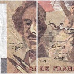 F 69bis-05 - 1993 - 100 francs - Delacroix modifié - Série Q.211 - Etat : TB-