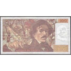 F 69bis-06b - 1993 - 100 francs - Delacroix modifié - Série F.215 - Etat : TB