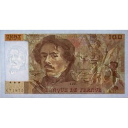 F 69bis-05 - 1993 - 100 francs - Delacroix modifié - Série B.211 - Etat : TTB