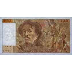 F 69bis-08 - 1993 - 100 francs - Delacroix modifié - Série E.228 - Etat : TTB